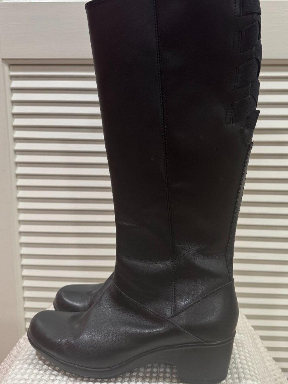 Clarks Black Tall Boots – Size 9W (Wide Calf)